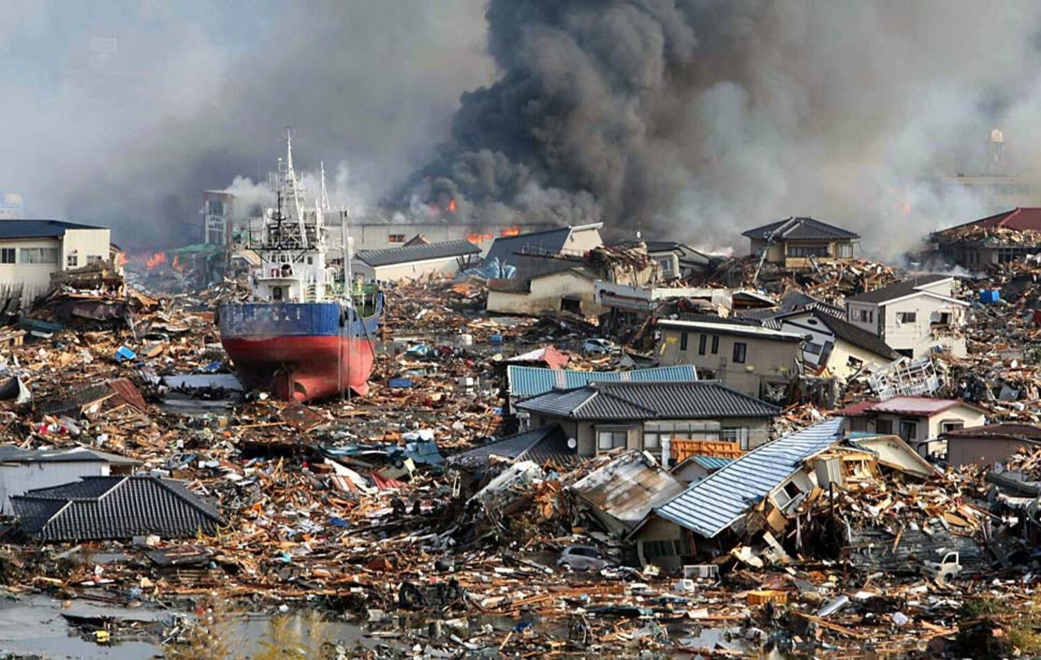 Tsunami Sendai Damage
