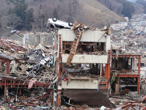 Tsunami Devastation from the Tohoku Earthquake